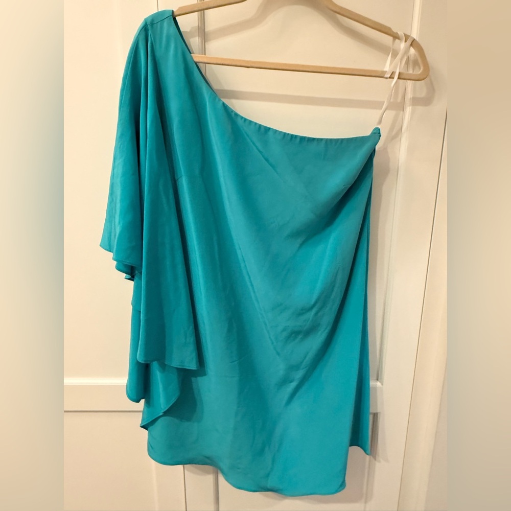 Alice & Trixie Turquoise Silk Dress